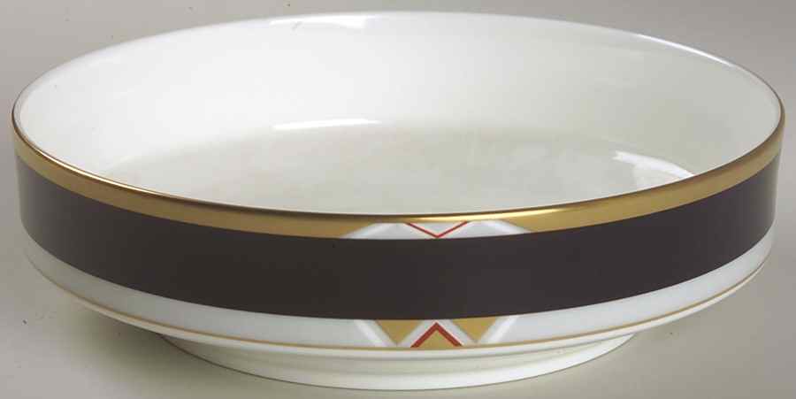 Deco Black Coupe Soup Bowl by Mikasa-1