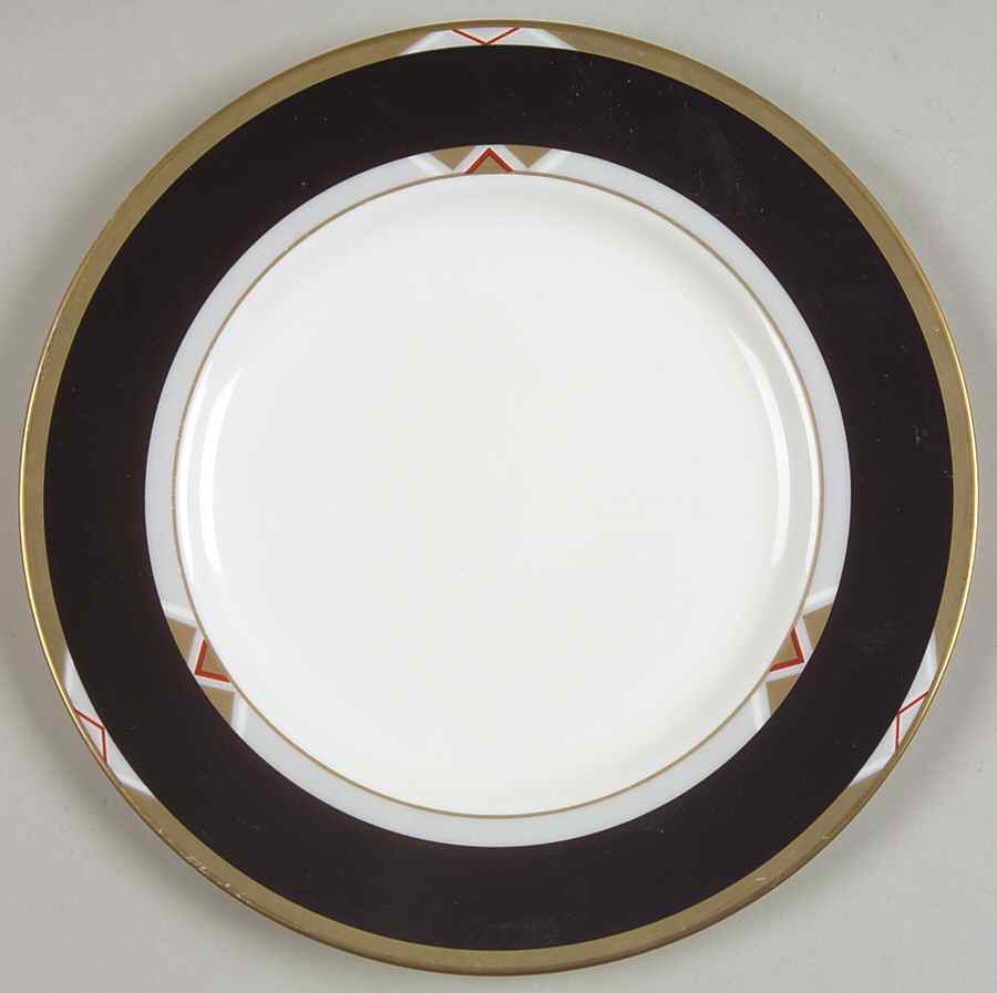 Deco Black Salad Plate by Mikasa-1
