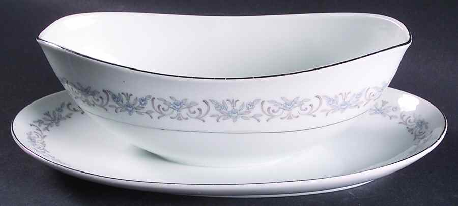 Deborah Gravy Boat with Attached Underplate by Mikasa-1