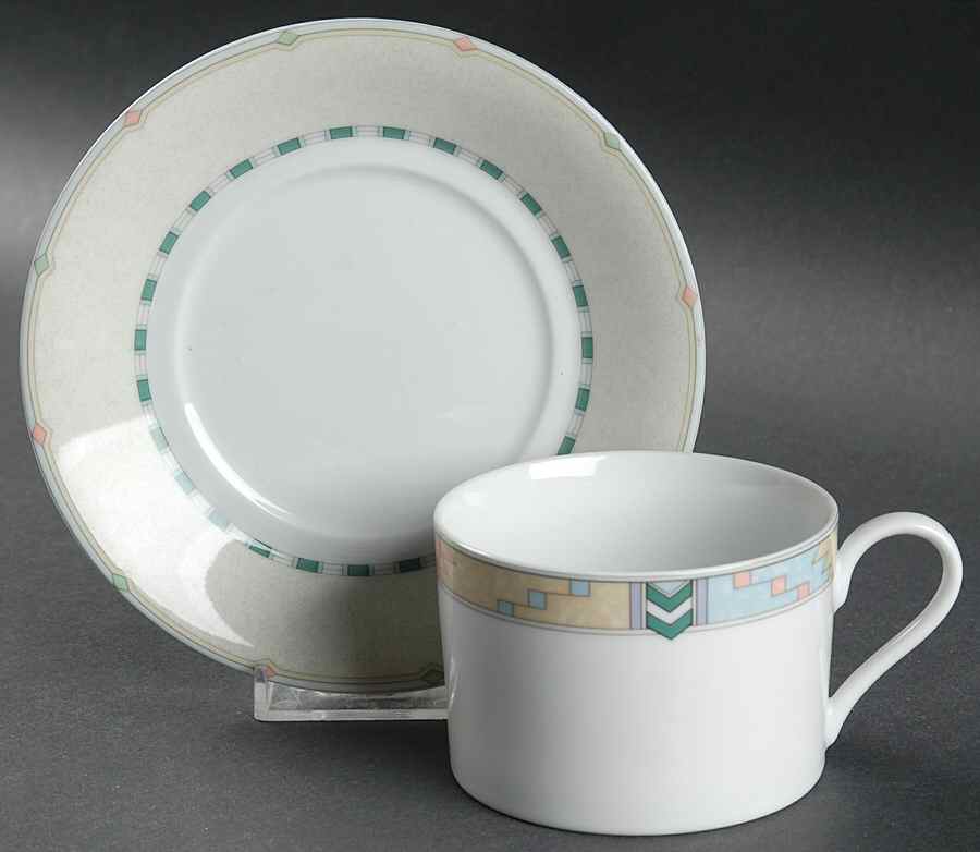 Desert Crest Flat Cup & Saucer Set by Mikasa-1
