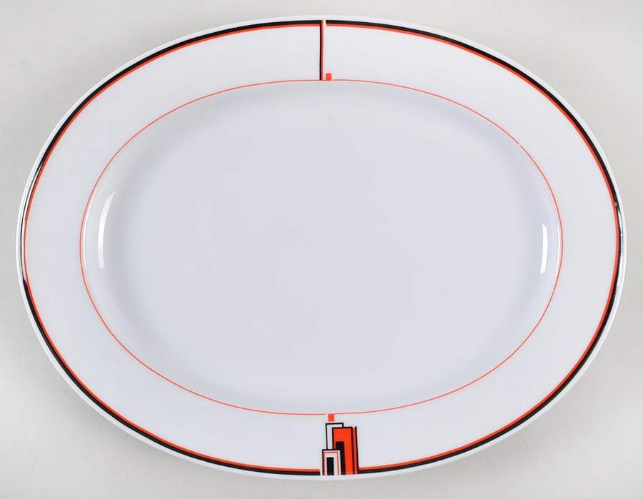 Deco Expressions 14" Oval Serving Platter by Mikasa-1