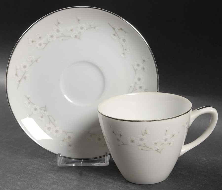 Delia Flat Cup & Saucer Set by Mikasa-1
