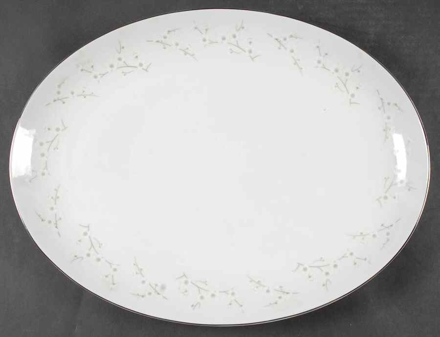 Delia 16" Oval Serving Platter by Mikasa-1