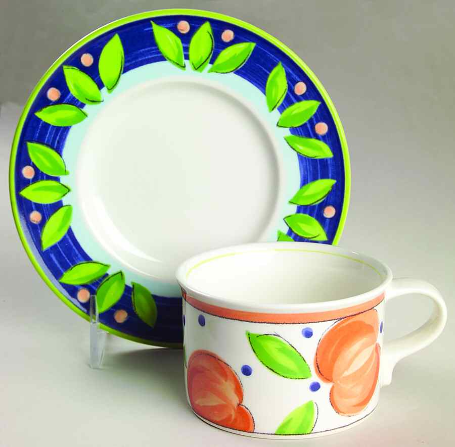 Delicious Flat Cup & Saucer Set by Mikasa-1