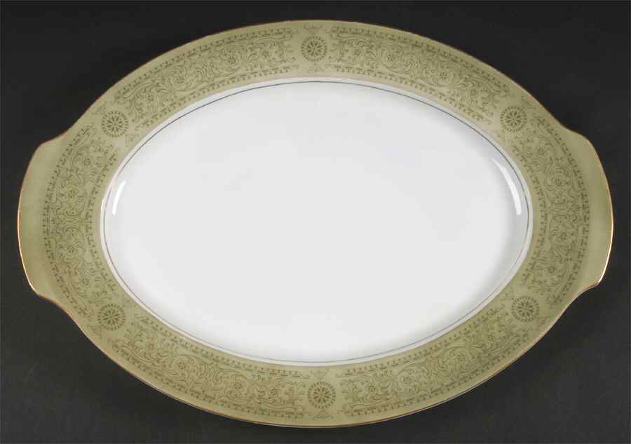 Della Robbia 17" Oval Serving Platter by Mikasa-1