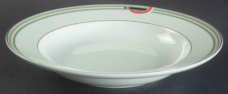 Deco Rainbow Large Rim Soup Bowl by Mikasa-1