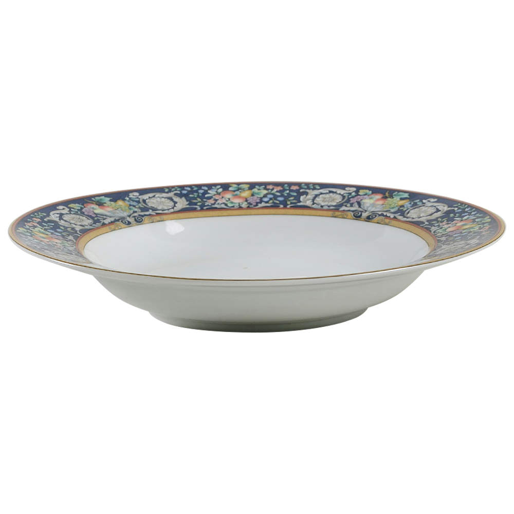 Della Robbia Blue Rim Soup Bowl by Mikasa-1