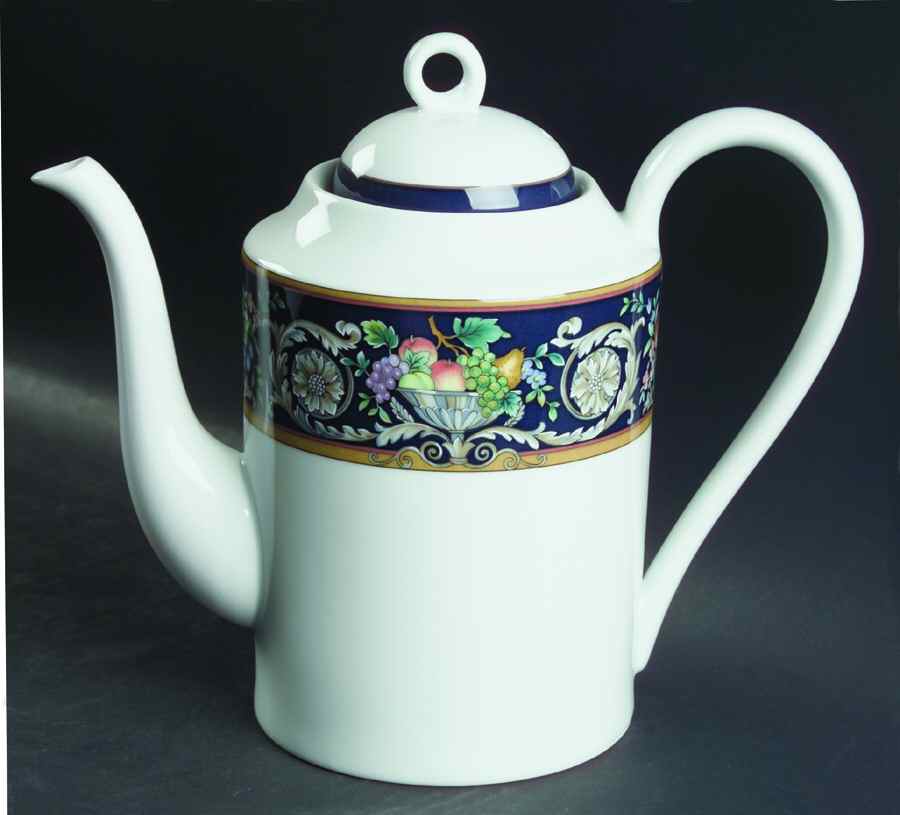Della Robbia Blue Coffee Pot & Lid by Mikasa-1