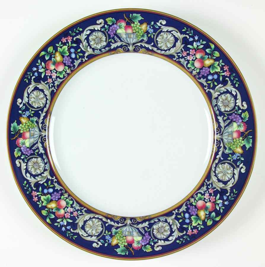 Della Robbia Blue 12" Chop Plate (Round Platter) by Mikasa-1