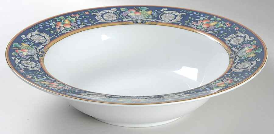 Della Robbia Blue 10" Round Vegetable Bowl by Mikasa-1