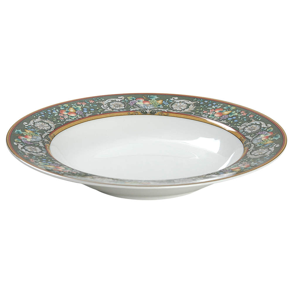 Della Robbia Green Rim Soup Bowl by Mikasa-1