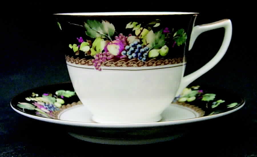 Della Robia Footed Cup & Saucer Set by Mikasa-1
