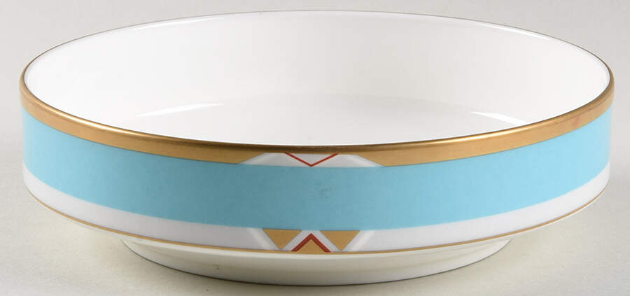 Deco Turquoise Coupe Soup Bowl by Mikasa-1