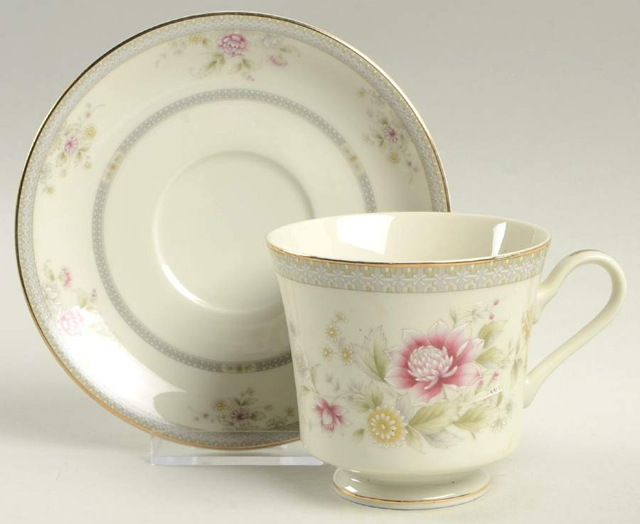 Devonshire Footed Cup & Saucer Set by Mikasa-1