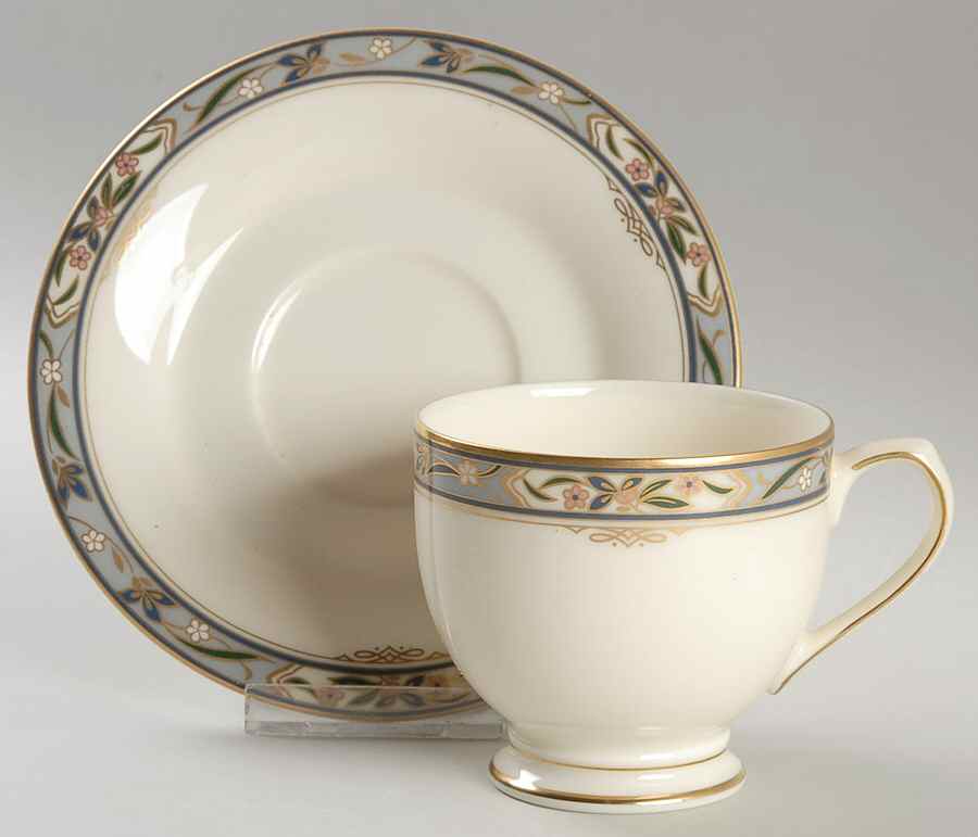 Deville Footed Cup & Saucer Set by Mikasa-1