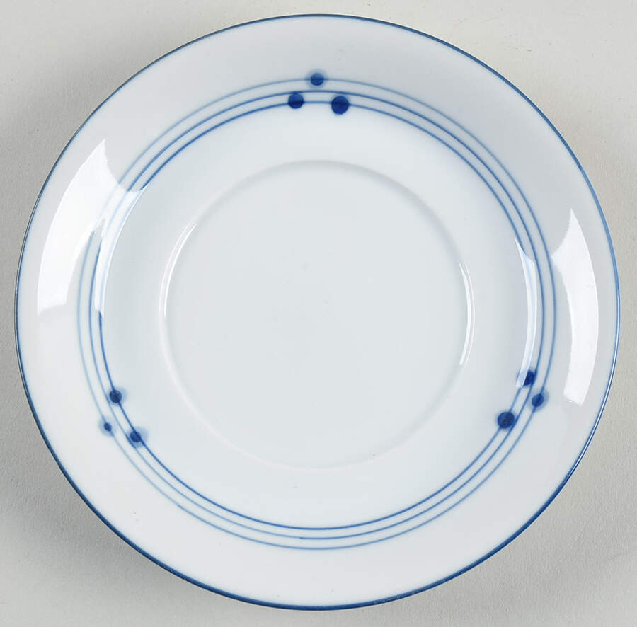Disco Blue Saucer by Mikasa-1