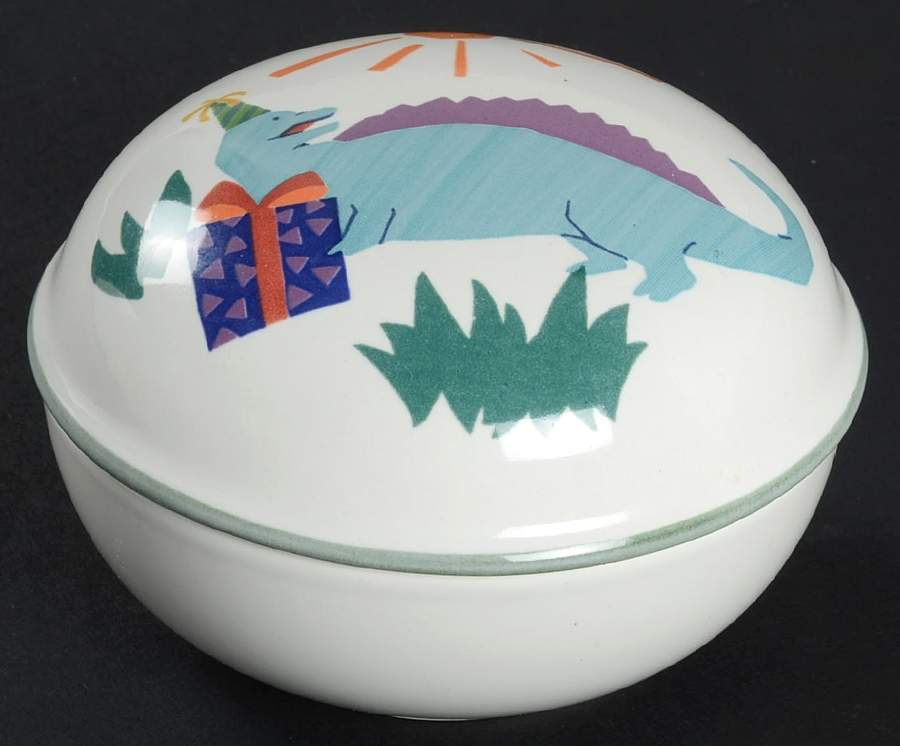 Dino & Friends 3" Round Box & Lid by Mikasa-1