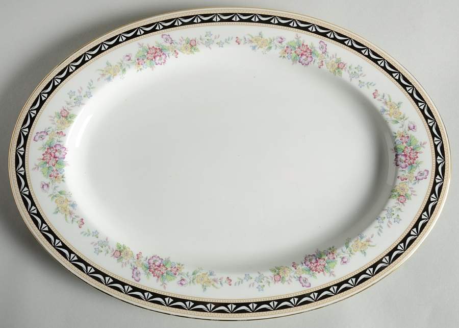 Diplomat 15" Oval Serving Platter by Mikasa-1
