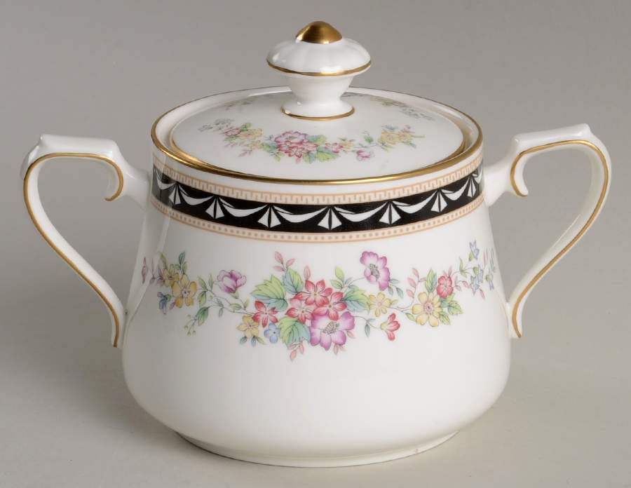 Diplomat Sugar Bowl & Lid by Mikasa-1
