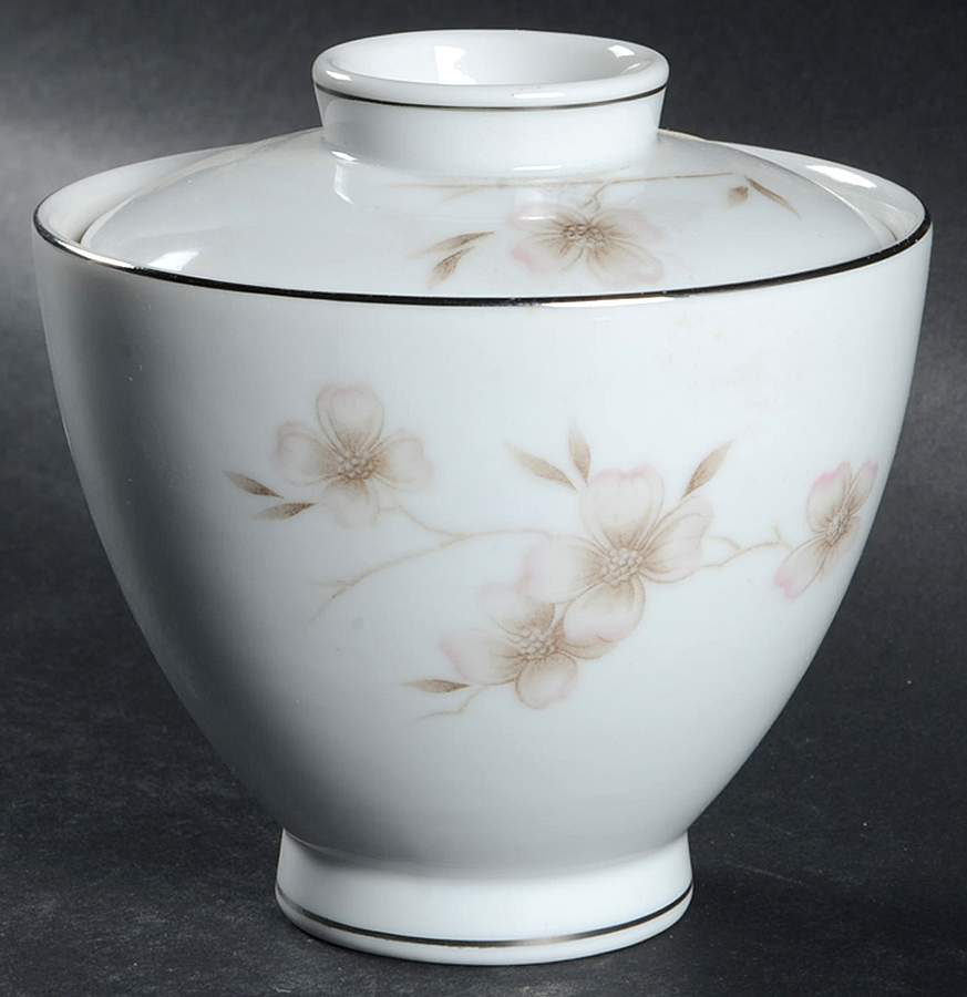Dogwood Sugar Bowl & Lid by Mikasa-1