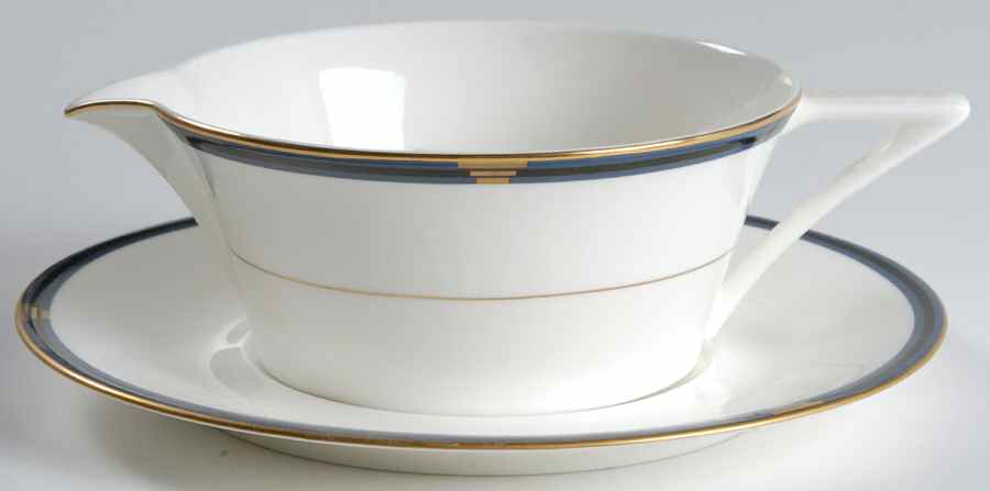 Dominique Gravy Boat & Underplate by Mikasa-1