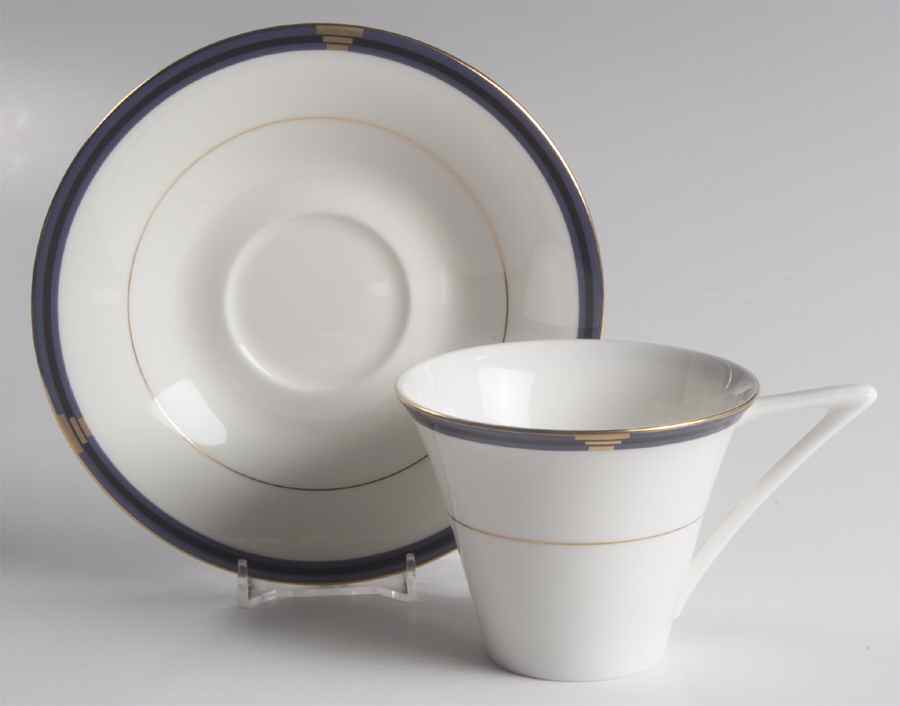 Dominique Flat Cup & Saucer Set by Mikasa-1