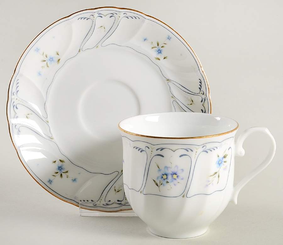 Dorchester Flat Cup & Saucer Set by Mikasa-1