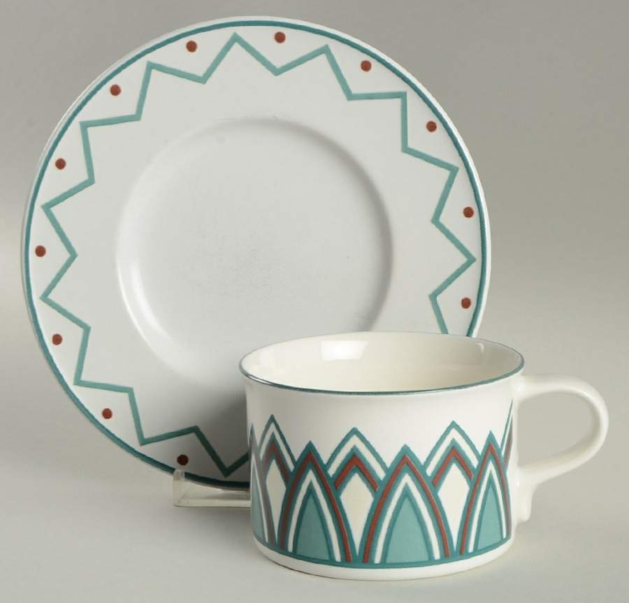 Dorado Flat Cup & Saucer Set by Mikasa-1