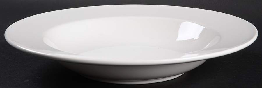 Dover White Large Rim Soup Bowl by Mikasa-1