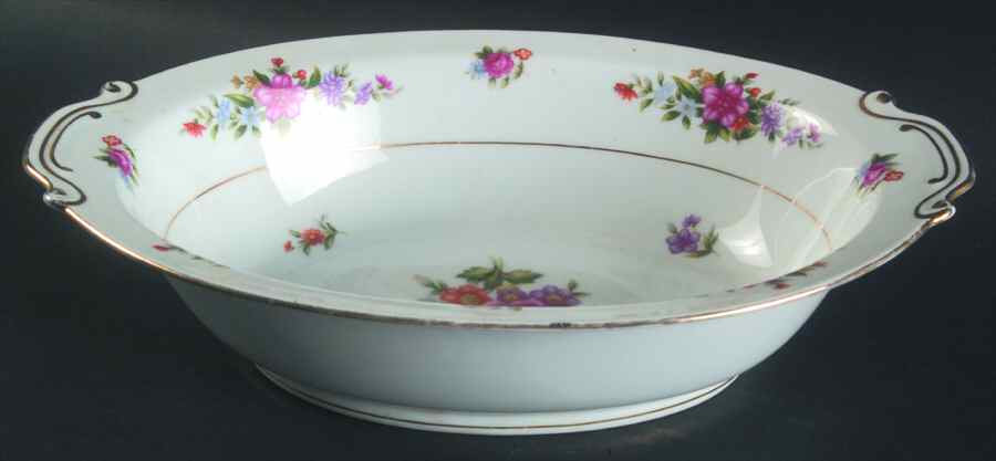 Dresdalia 11" Oval Vegetable Bowl by Mikuni-1