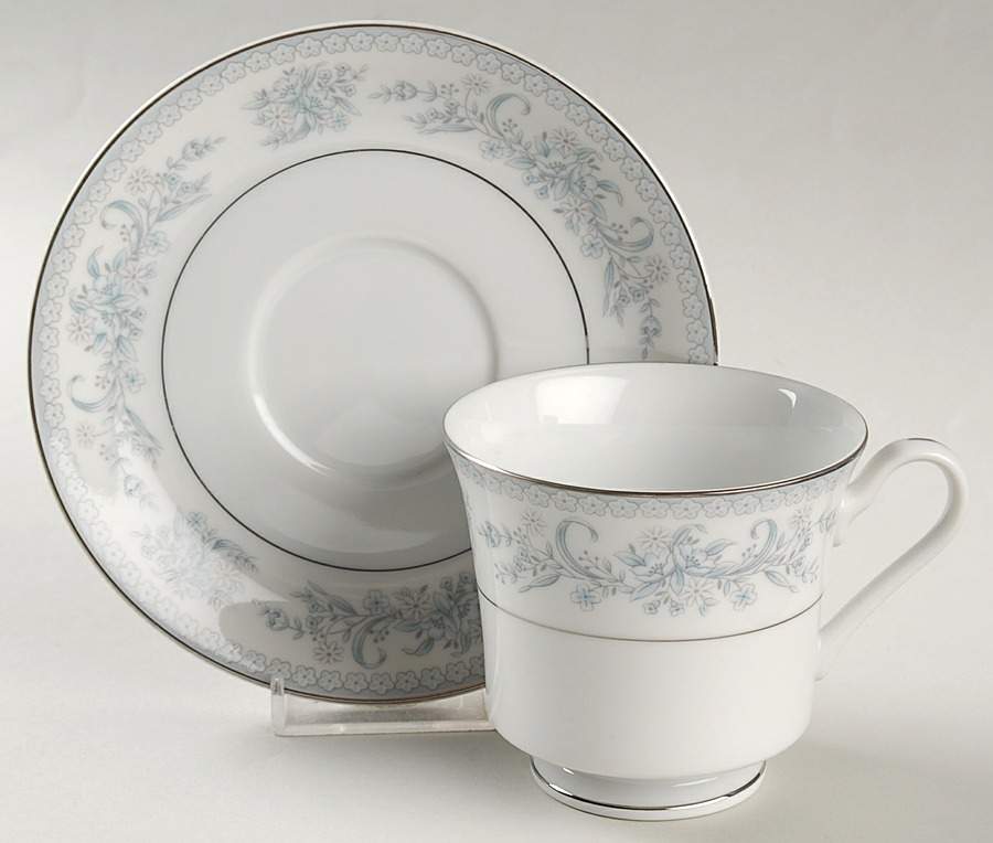 Dresden Rose Footed Cup & Saucer Set by Mikasa-1