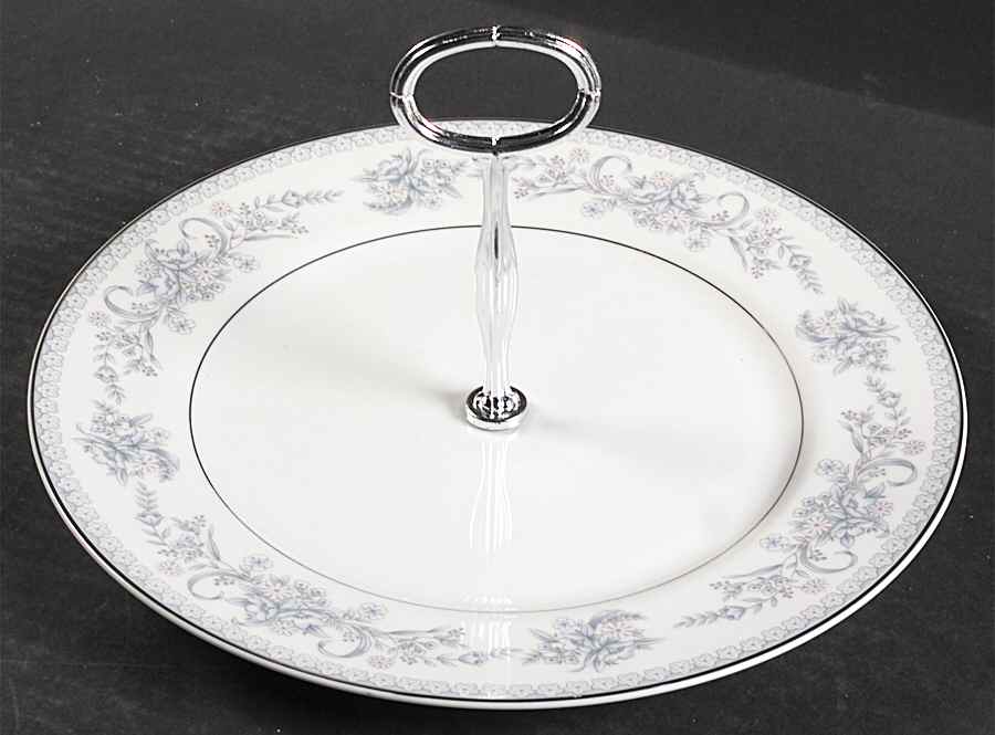Dresden Rose Round Serving Plate with Center Handle (Dp) Hc by Mikasa-1