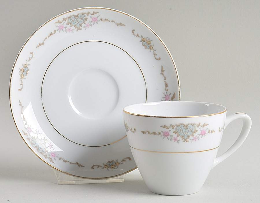 Dublin Flat Cup & Saucer Set by Mikasa-1