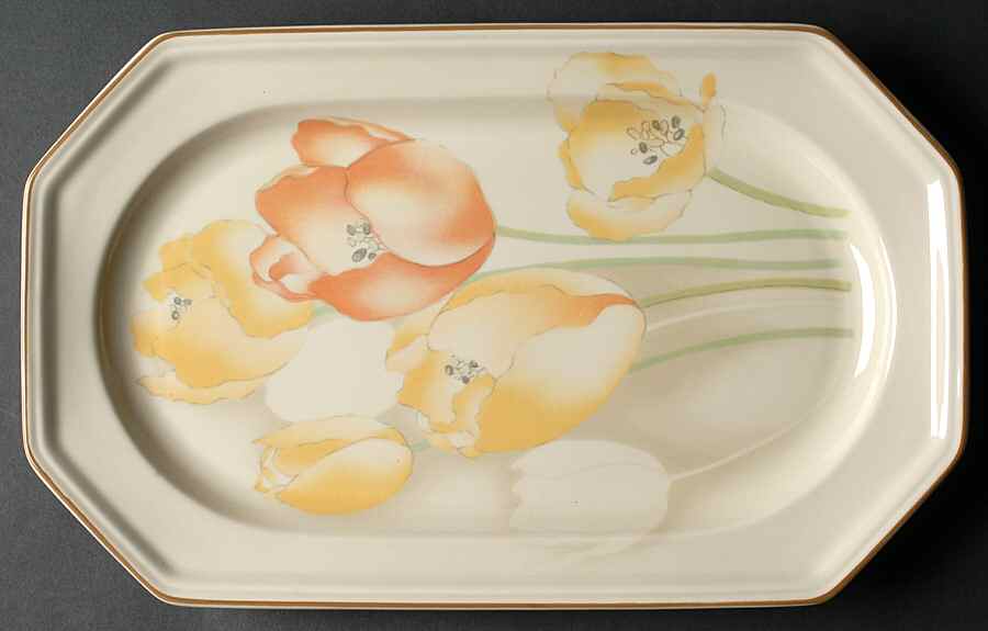 Dutch Garden 14" Oval Serving Platter by Mikasa-1