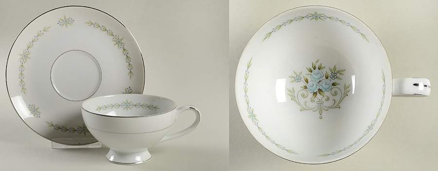 Dundee Footed Cup & Saucer Set by Mikasa-1