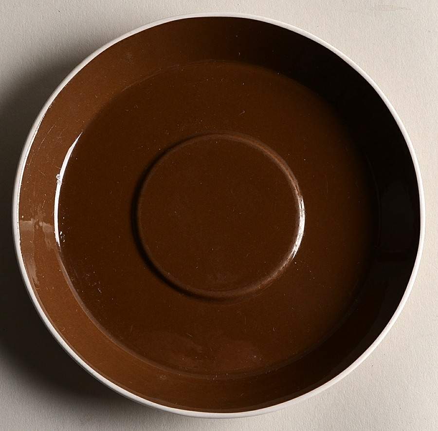 Duplex Brown Saucer by Mikasa-1