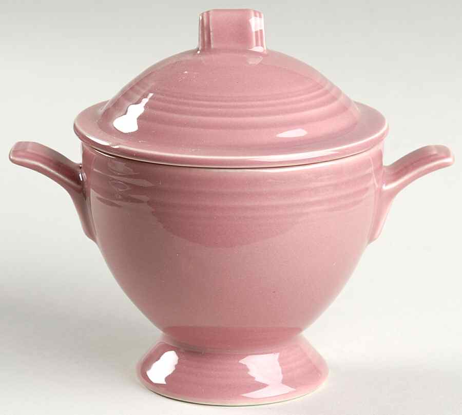 Dusty Rose Sugar Bowl & Lid by Mikasa-1
