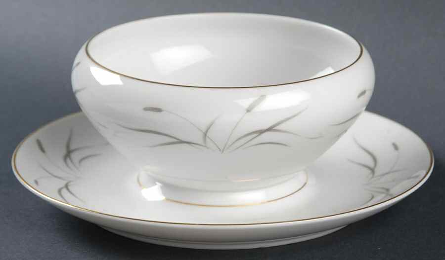 Dusk Gravy Boat with Attached Underplate by Mikasa-1