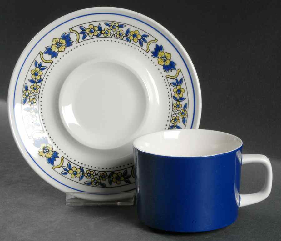 Dutch Treat Flat Cup & Saucer Set by Mikasa-1