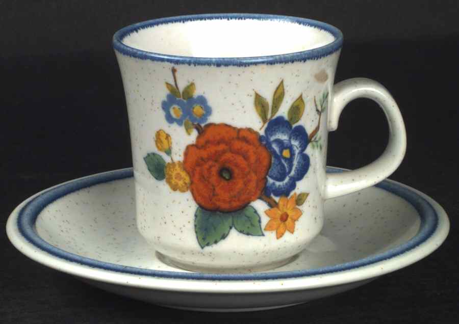 Dynasty Flat Cup & Saucer Set by Mikasa-1