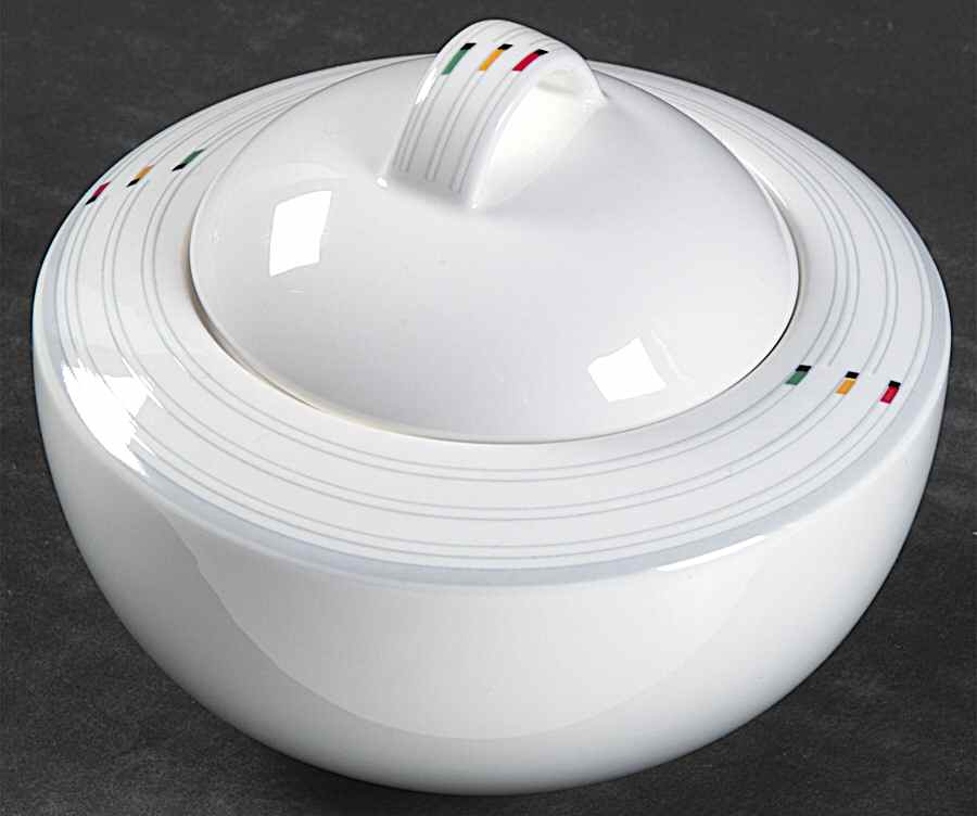 Dynamics Sugar Bowl & Lid by Mikasa-1