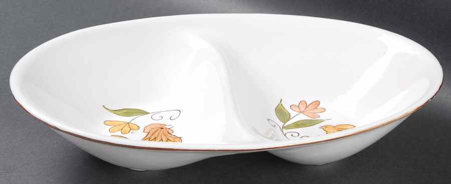 Early Morn 10" Oval Divided Vegetable Bowl by Mikasa-1