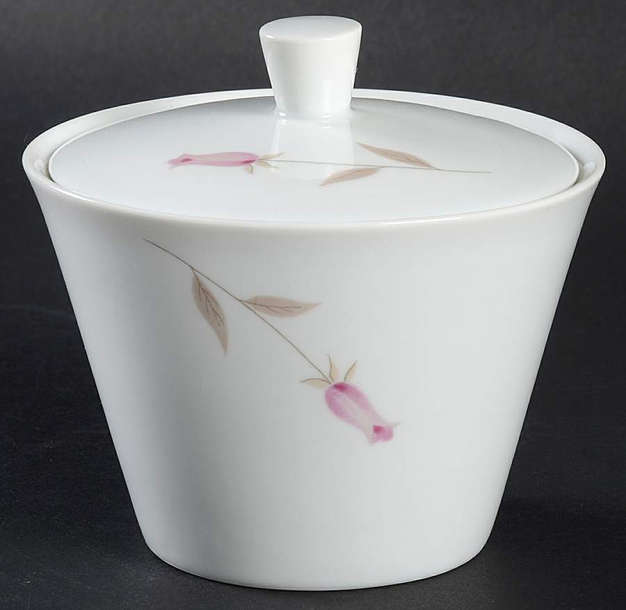 Early Rose Sugar Bowl & Lid by Mikasa-1