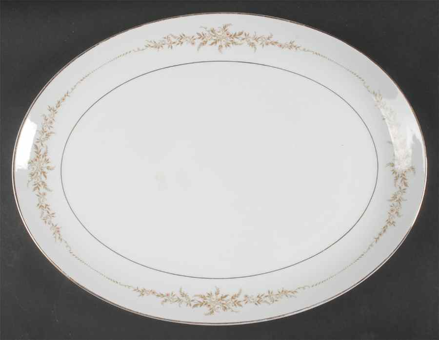 Eaton 16" Oval Serving Platter by Mikasa-1
