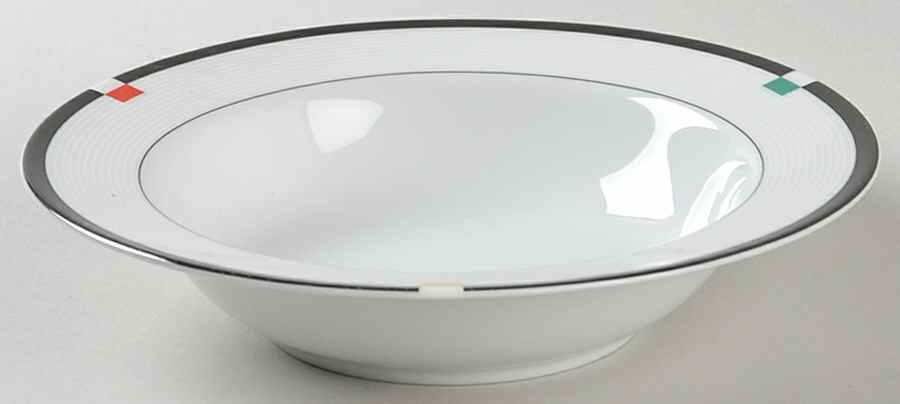 Ebony Accent Rim Fruit/Dessert (Sauce) Bowl by Mikasa-1