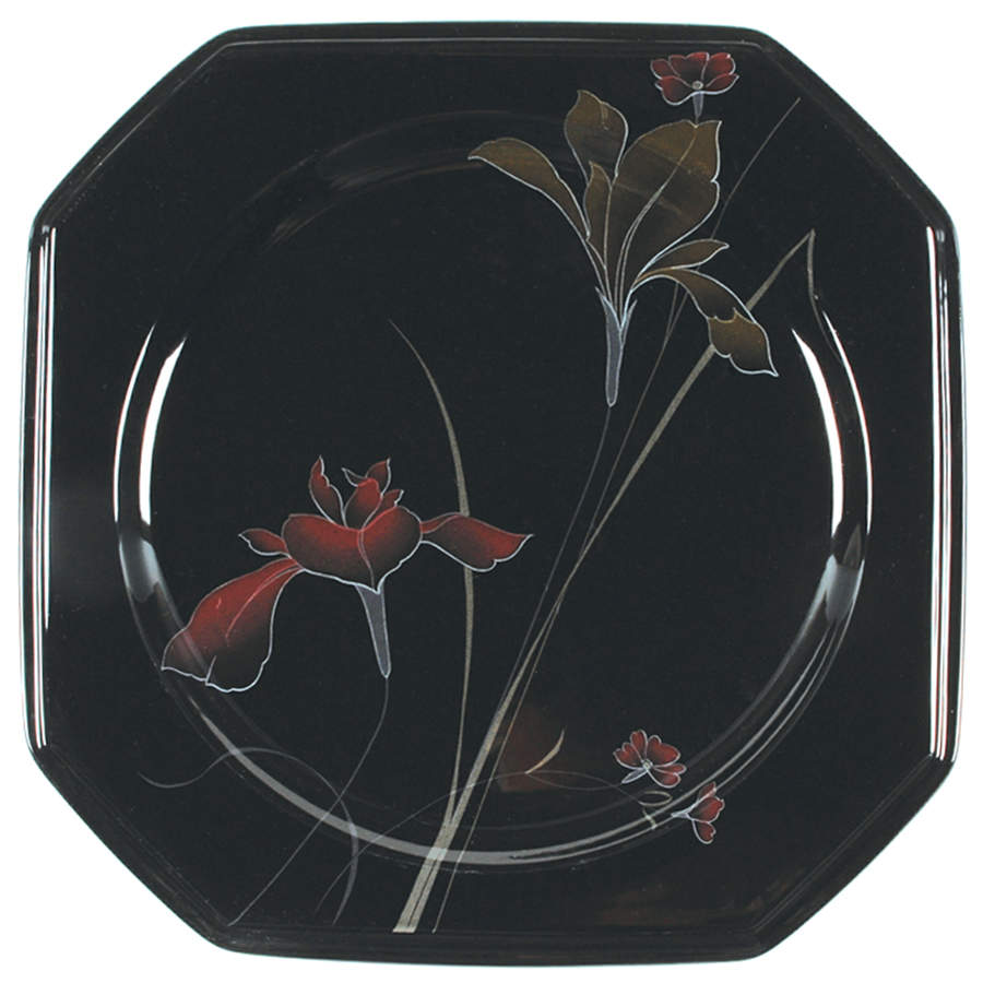 Ebony Fleur Dinner Plate by Mikasa-1