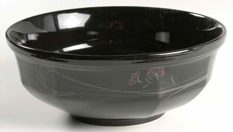 Ebony Fleur 8" Round Vegetable Bowl by Mikasa-1