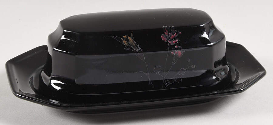 Ebony Garden 1/4 Lb Covered Butter by Mikasa-1
