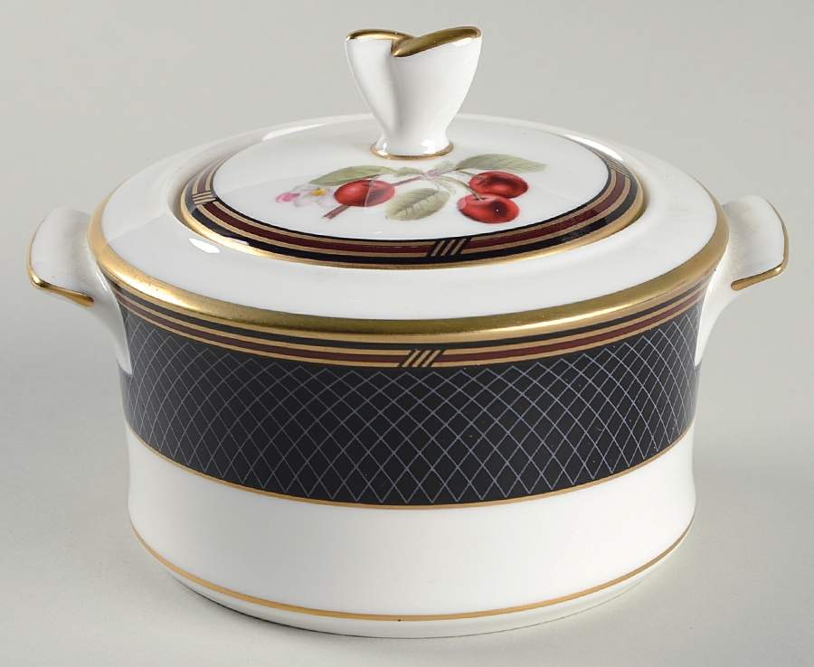 Ebony Garden Sugar Bowl & Lid by Mikasa-1