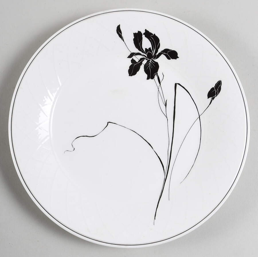 Ebony Iris Salad Plate by Mikasa-1